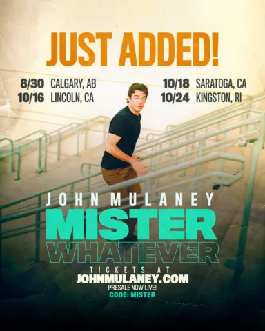 More dates. Presale is live, on sale this Friday. Use code: MISTER at johnmulane