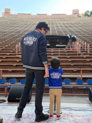 Now and then. Back at Red Rocks. Straight to London tonight.