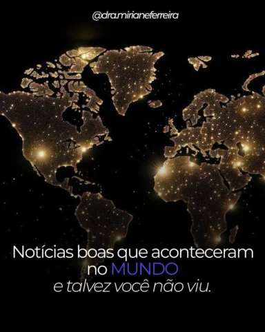 Mais algumas boas notícias que trazem esperança e aquecem o coração.