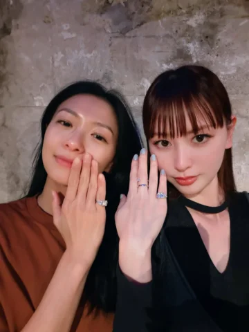 いつかの #えみなな
奈々に誘われて素敵な💍をお揃いにした♡