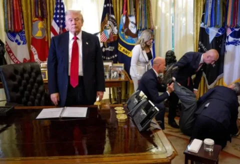 De todas las fotos que se le han tomado a Trump, ​esta lo “retrata” espiritualme