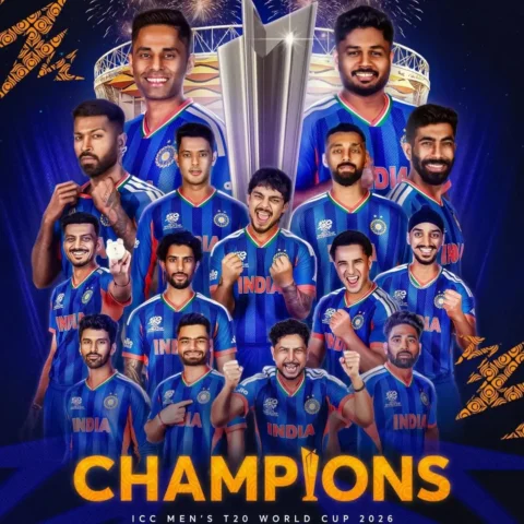 2007 🏆 2024 🏆 2026 🏆
Let the celebrations begin🇮🇳
India national cricket te