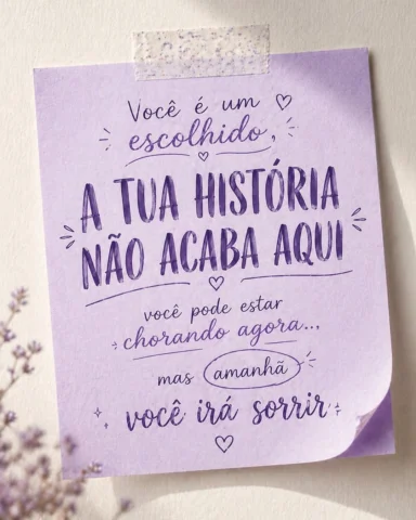 Leia isso como um lembrete para hoje:
você pode estar chorando agora…
mas amanhã