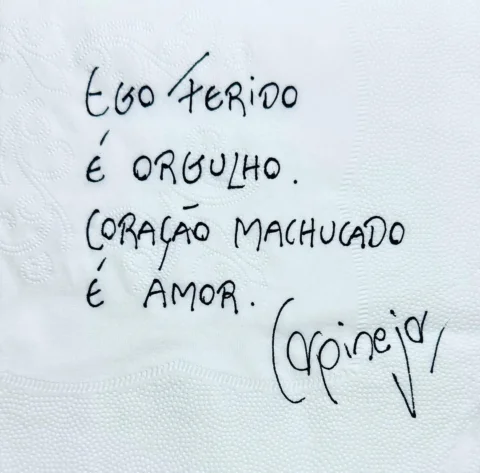 Ou é vaidade, ou é sincero pesar.