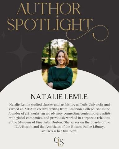 We are delighted to welcome @natalemle to our June 3 Chicago Literary Salon.

In