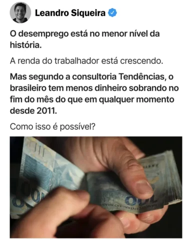 Enquanto o desemprego cai e a renda cresce, uma parte importante das famílias br