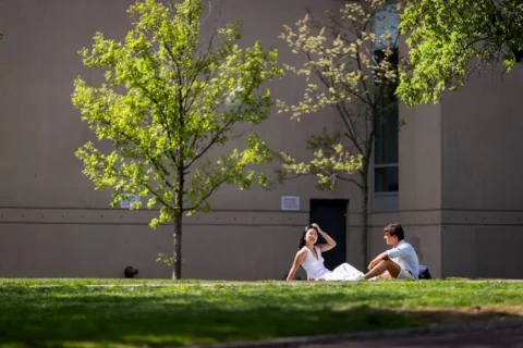 Penn’s tree-lined campus is in bloom, and the community takes advantage of any T