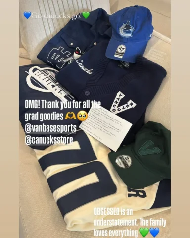 Thank you @canucks for this great gear!! #canucksstore #canucks