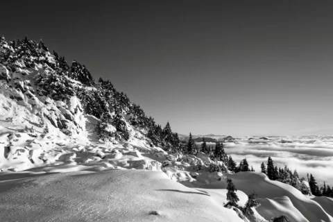 Monochrome in the mountains 🖤