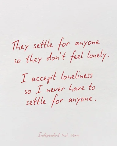 Some seasons of your life will look lonely from the outside.

But not every empt