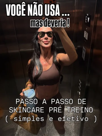 VOCÊ TEM O HÁBITO DE PREPARAR A PELE PRÉ TREINOS ? 

Eu sim! Amo e recomendo ! C