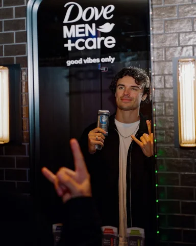 this weekend was a vibe 🪩

shoutout to @dovemencare for the pre-show mood boost