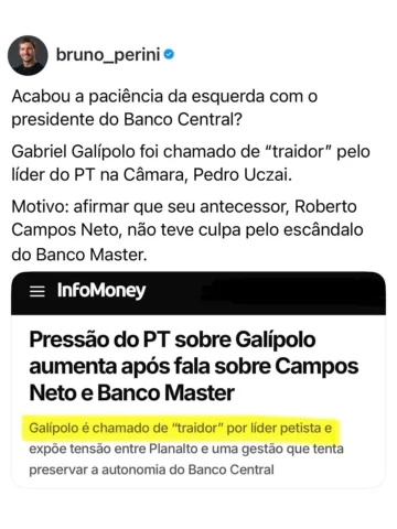 Por muito tempo, a culpa era sempre de Bolsonaro e Roberto Campos Neto.

Agora