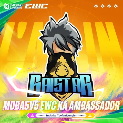 🌪️ India ka Toofani Jungler, Raistar, ab EWC stage par official ambassador ke r