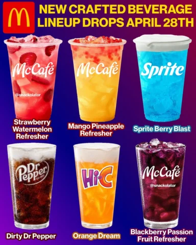 It's FINALLY here! McDonald's is about to drop their new crafted beverage lineup