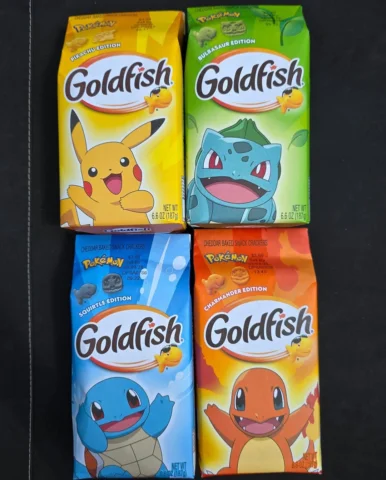 Goldfish has FOUR new Pokémon drops with special shapes, colors, and packaging a