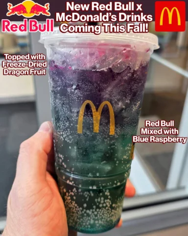 McDonald's is working on new RED BULL drinks for the fall and they look amazing 