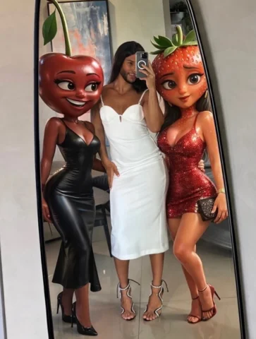 “Fica tranquilo, vou sair só com as meninas hoje”
AS MENINAS: