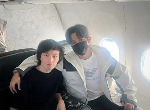 Well, look who’s flying with me to Budapest to perform with his older brother.