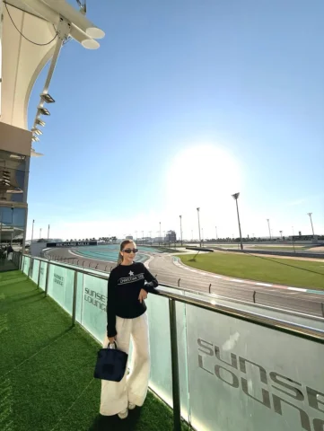 Abu Dhabi F1 Yas Marina Circuit. Tapi mainnya di gokart. Ada calon pembalap kykn