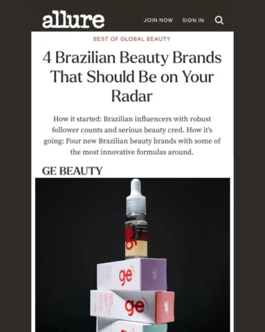 Brazilian haircare is the best, right @allure? 🇧🇷❤️‍🔥 #gebeauty #brazilianbea