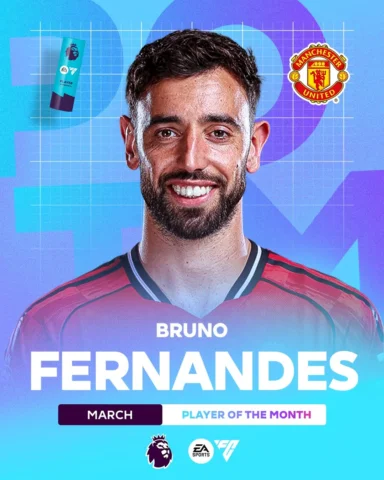 Introducing March’s @easportsfc Player of the Month, Bruno Fernandes 🥁

Making 