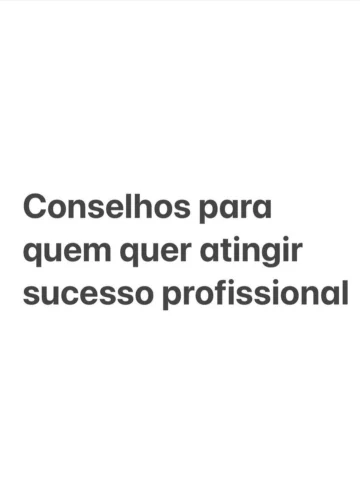 Qual desses conselhos você precisa aplicar agora?