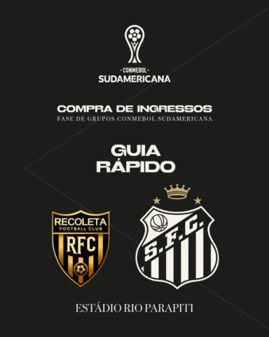 Atenção, torcedor santista! 🎟️⚽️

A venda de ingressos para o confronto entre R