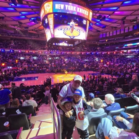 #tbt cuando lleve a mis hijos a ver un Juego de la NBA por primera vez en el Mad