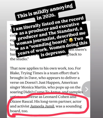 Don't bother the journalist, but it's important we call this out when it happens