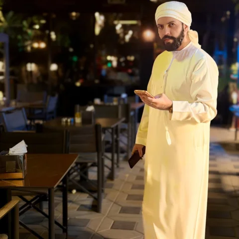Wore a Kandura with pride in Dubai 🇦🇪, carrying the spirit of India 🇮🇳 in my