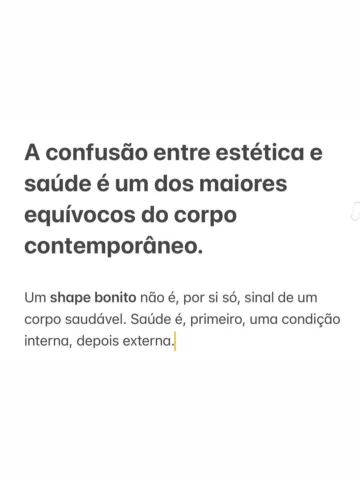 Será que estamos confundindo parecer saudável com ser saudável?