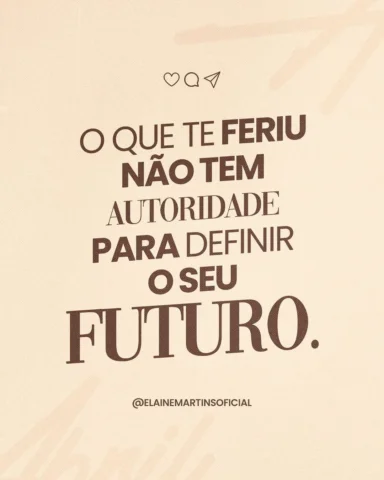 Nem tudo que te atingiu tem poder sobre o que Deus decidiu fazer com a sua vida.