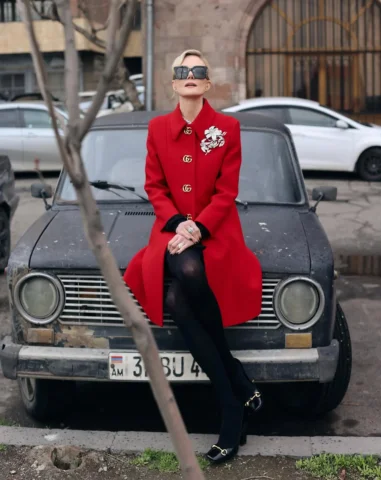 in my beloved Yerevan in red