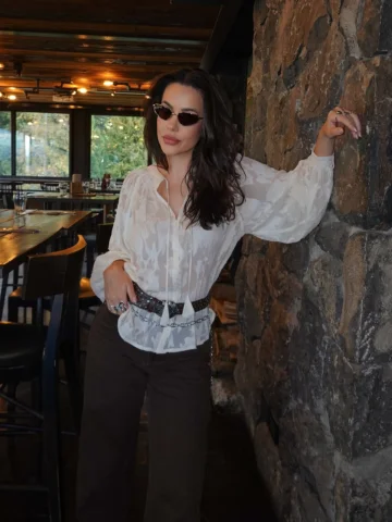 Uma vibe meio Boho Chic na Patagônia! Tô amando me aventurar em novos estilos!
