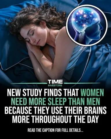 Several studies indicate that women need more sleep than men due to their brains