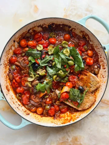 My favourite kind of cooking at the moment: one pan, into the oven - not much to