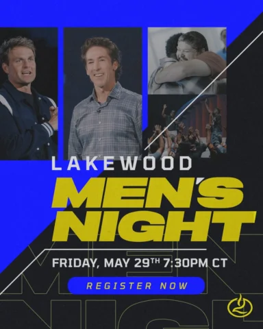 Become the man God meant for you to be!
 
Join Joel Osteen and Nick Nilson for a