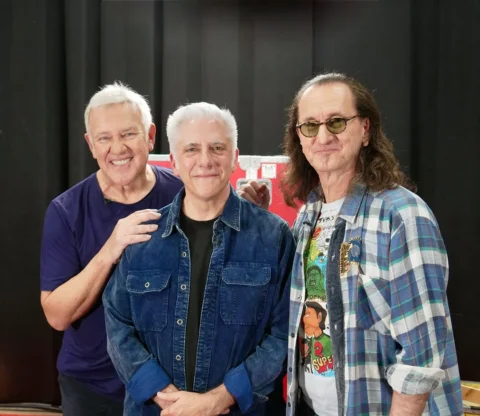 Just had the incredible opportunity to sit down with Geddy and Alex from @rush �
