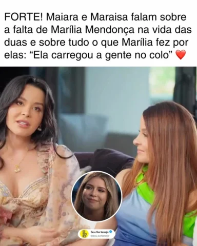 Que saudade! Durante o programa da Eliana na Rede Globo, as cantoras Maiara & Ma