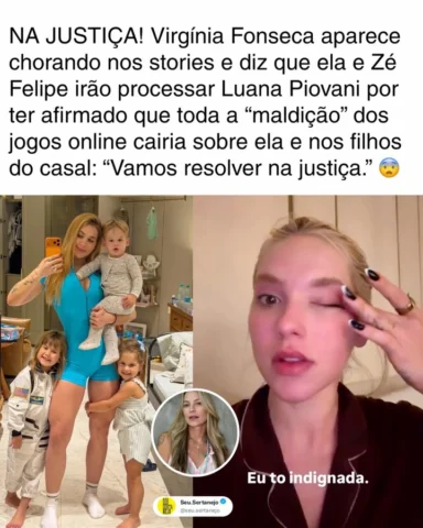 PESADO! Virgínia Fonseca apareceu chorando nos stories e afirmou que ela e Zé Fe