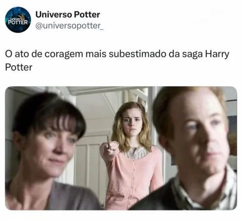 Se alguma vez duvidarem do porque a Hermione foi pra Grifinória e não pra Corvin