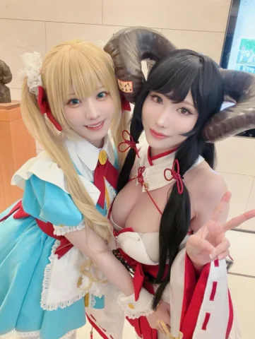 今回の台北 ACF では、Enakoちゃん @@enakorin と一緒に楽しい時間を過ごしました♡

可愛いかな？二人分の可愛さって、もっと素敵だよね～💓�