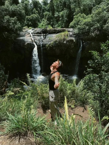find a waterfall… get in the waterfall 🤠