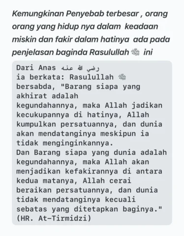 Salah satu doa yang kita panjatkan kepada Allah adalah agar Allah menjadikan keg