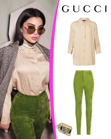 @haifawehbe wore a full @gucci ensemble in one of her most recent photoshoots #h
