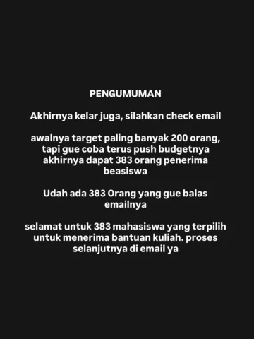 udah 2 hari full ngerjain ini, berusaha secepat mungkin, ada 60 ribu email masuk