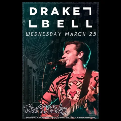 TONIGHT
Drake Bell!
Wednesday, March 25th