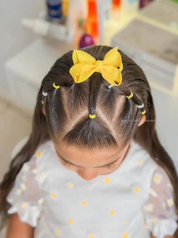 9 ideias de penteados para você reproduzir na sua princesa 🥰🎀 Já salva esse po