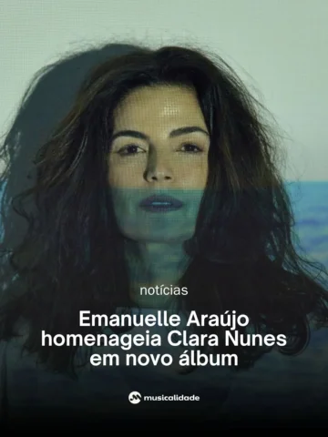 @emanuellearaujo lança no dia 10 de abril o álbum "Corra para o Mar", seu tercei